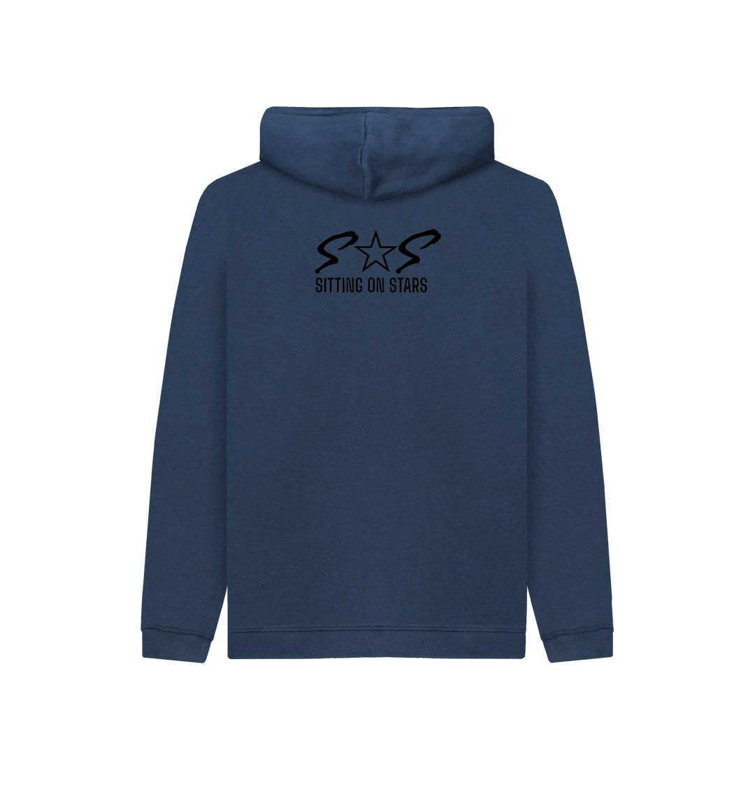 Navy Blue Kids Organic Hoody 1.0