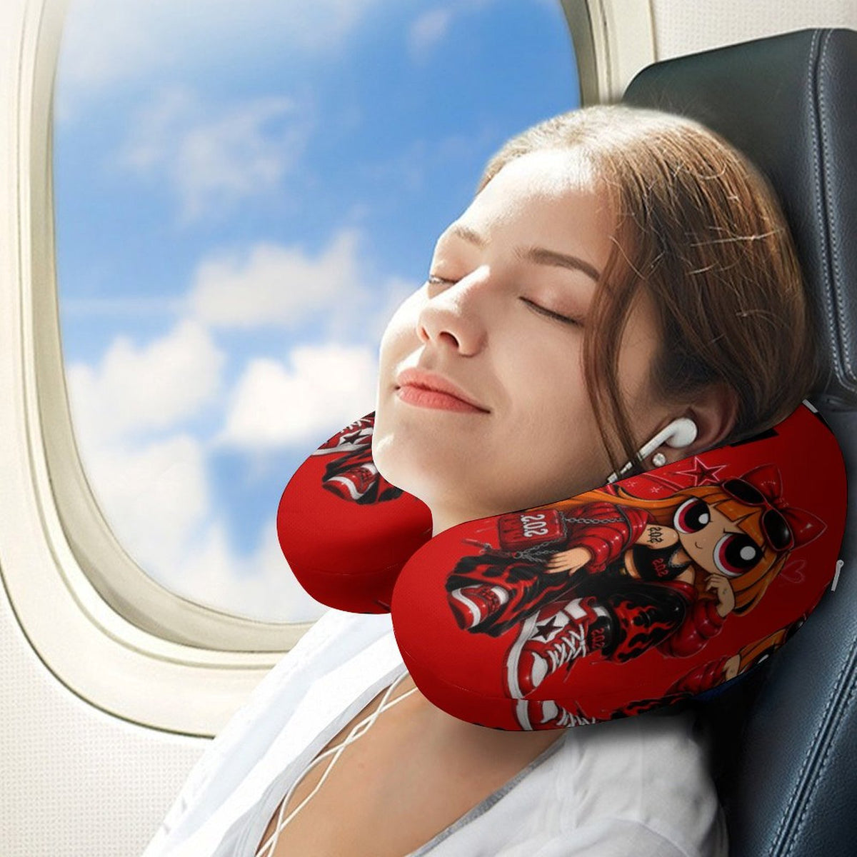 S.O.S: Power Puff Gang U-Shaped Travel Neck Pillow