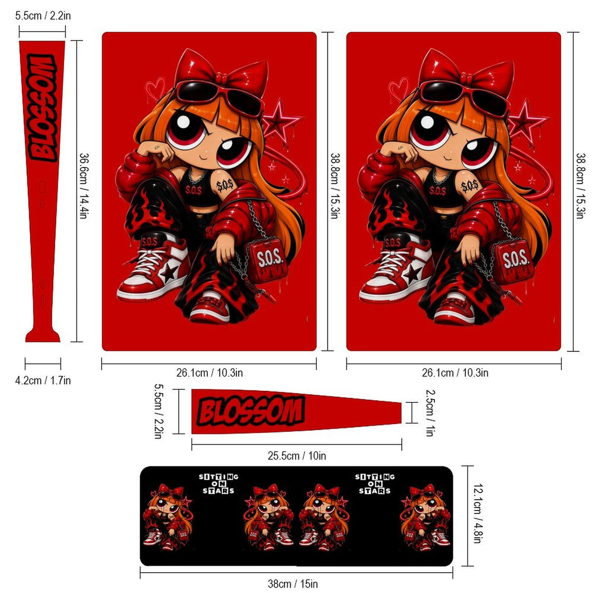 S.O.S: Powe Puff Gang  PS5 Game Console Sticker (Digital Version)