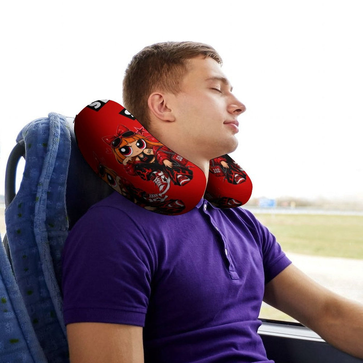 S.O.S: Power Puff Gang U-Shaped Travel Neck Pillow