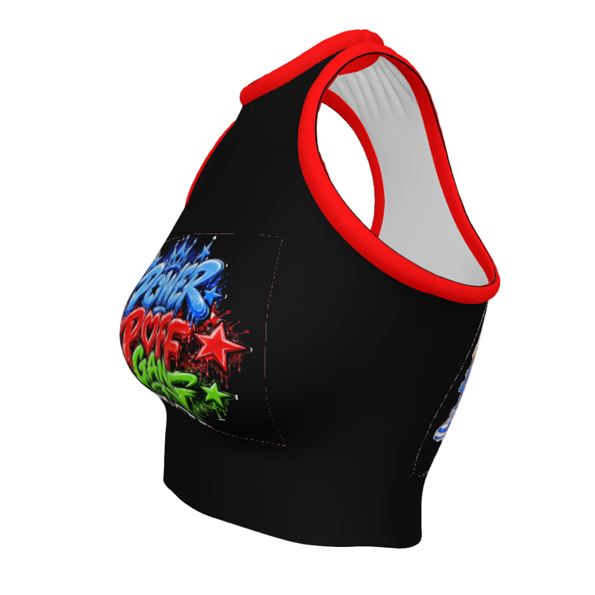 Women's Sleeveless High Neck Crop Tank Top