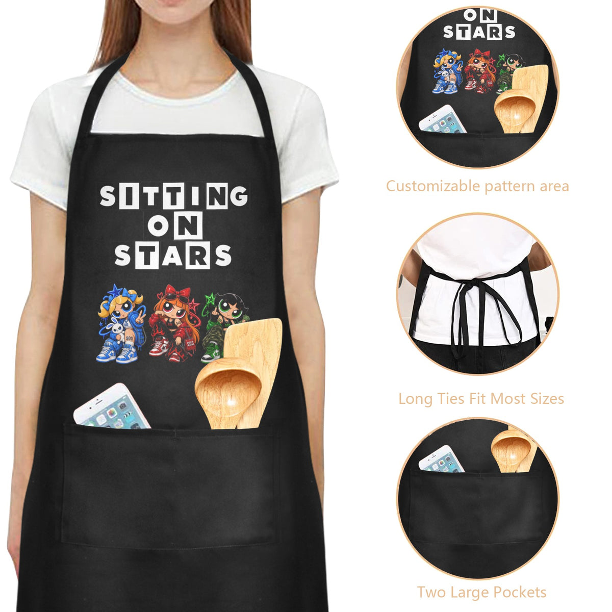 S.O.S: Power Puff Gang Apron for Women | Ships from USA