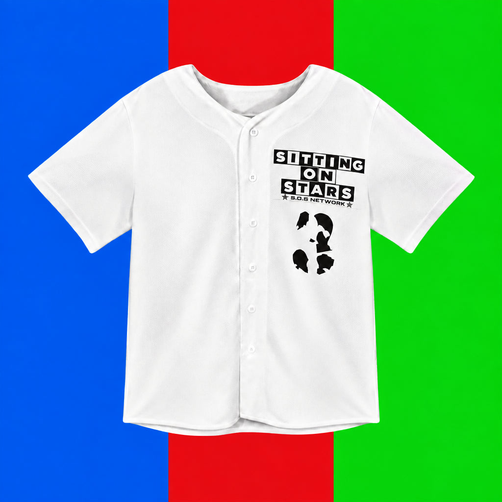 S.O.S: Rowdy Ruff Boys Men's Baseball Jersey ( Model T96 ) | Ships from USA