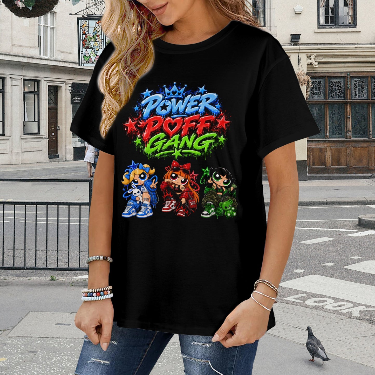 S.O.S: Power Puff Gang Women's T-Shirt  | Ships from USA