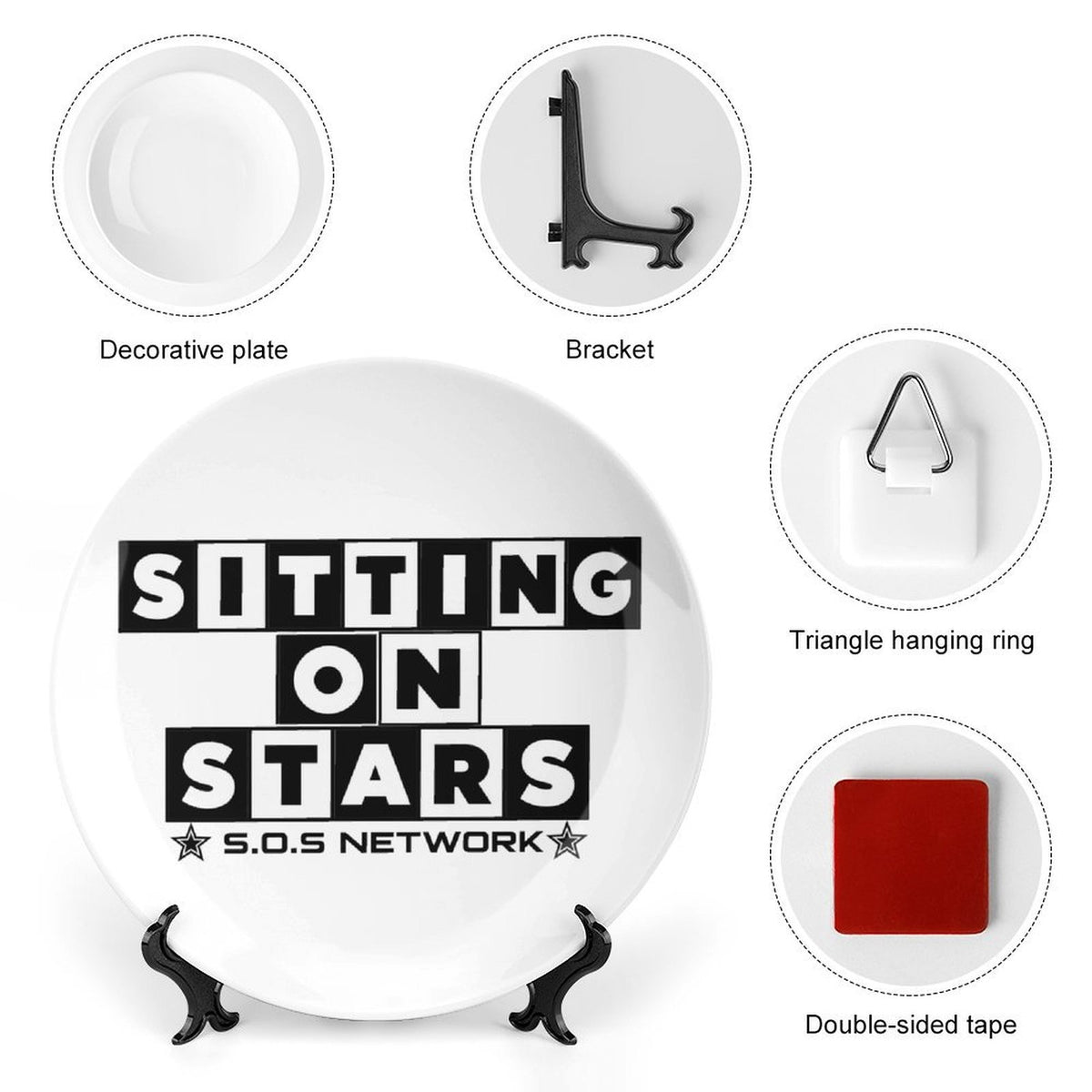 S.O.S: Power Puff Gang Bone China Decorative Plate