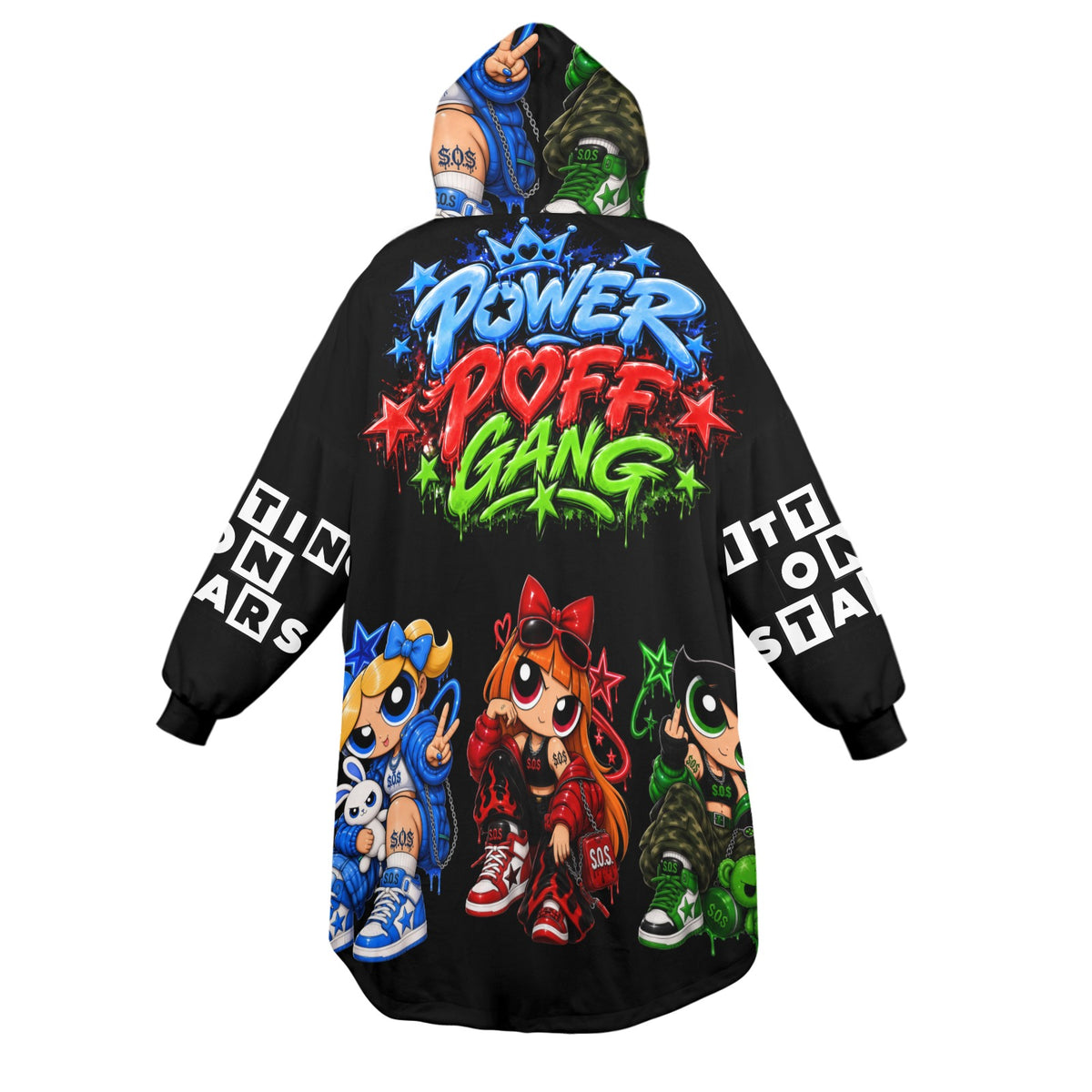 S.O.S: Power Puff Gang Blanket Hoodie