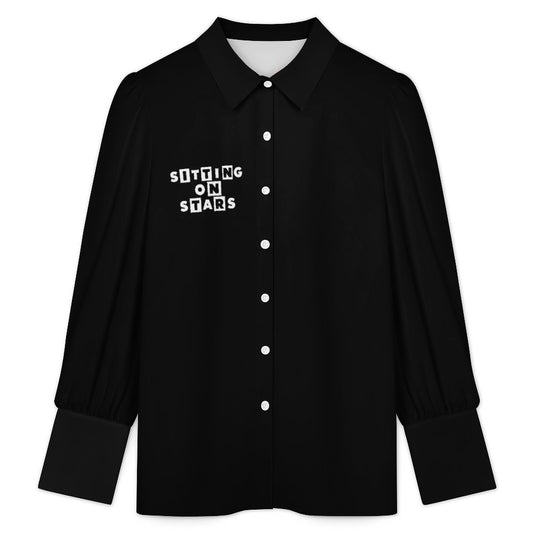 S.O.S: Power Puff Gang Women's Satin Lantern Long Sleeve Shirt