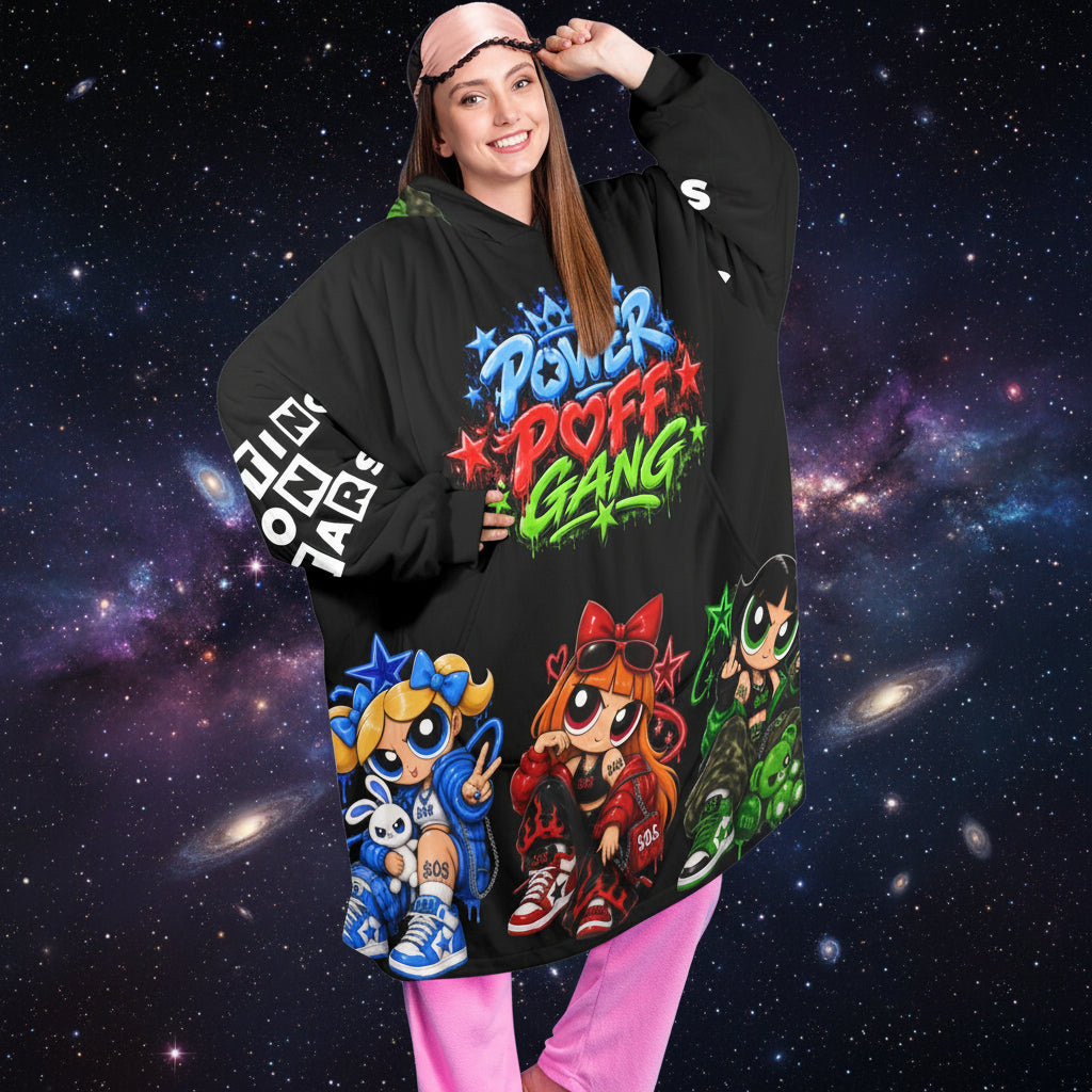 S.O.S: Power Puff Gang Blanket Hoodie