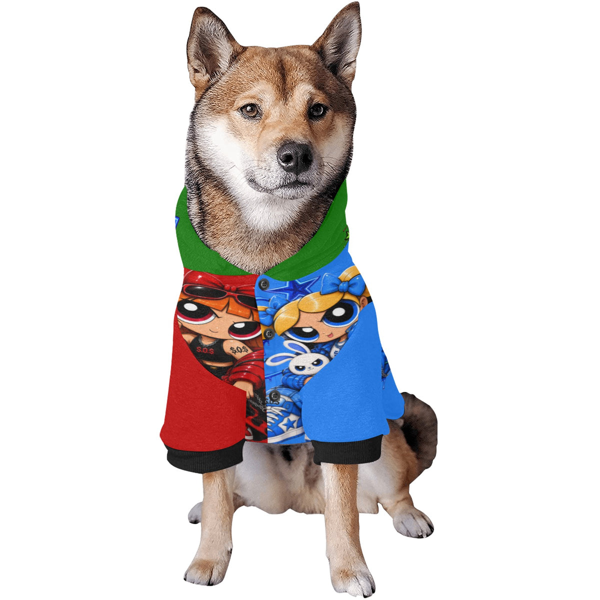 S.O.S: Power Puff Gang Pet Dog Fuzzy Hoodie