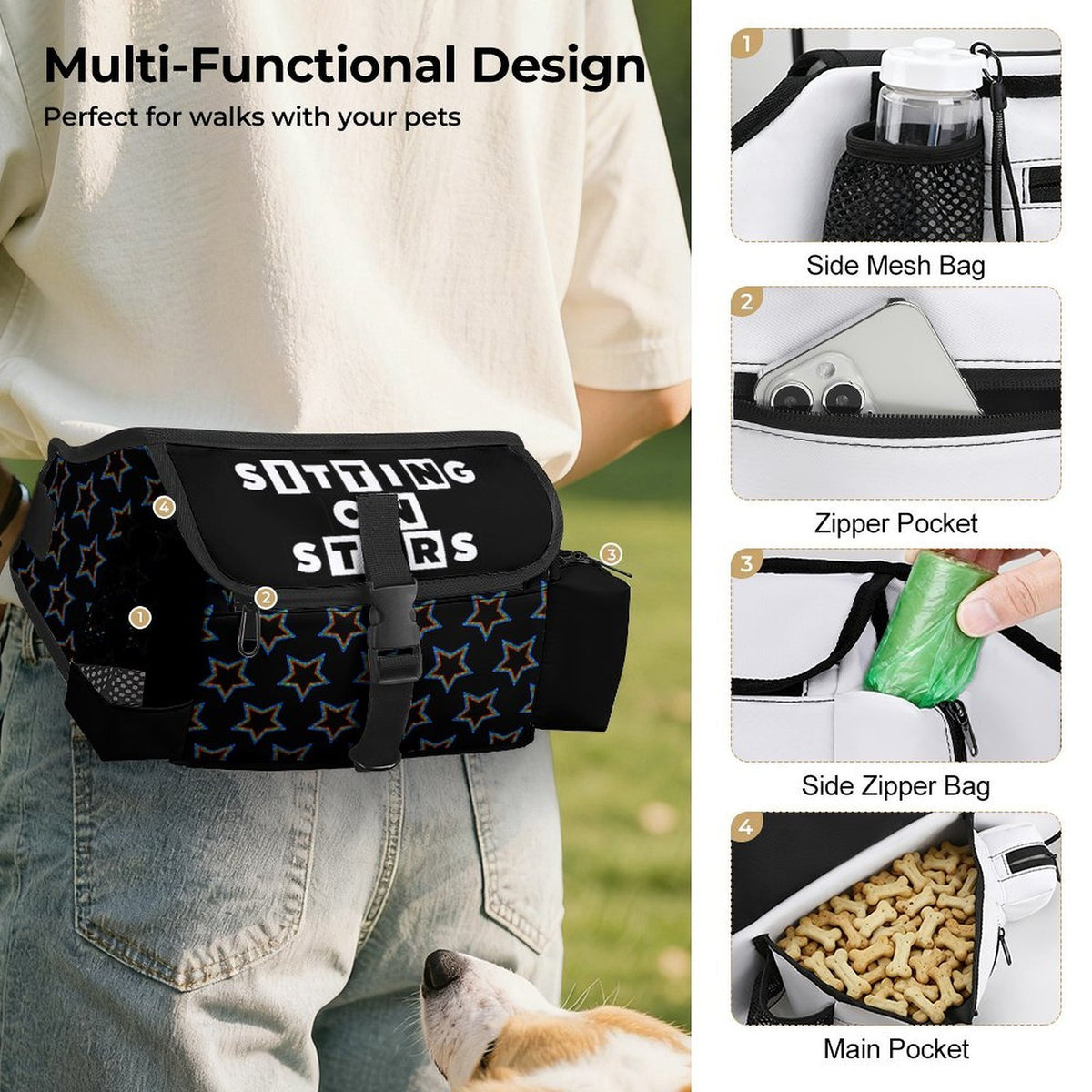 S.O.S: Power Puff Gang Pet Training Fanny Pack