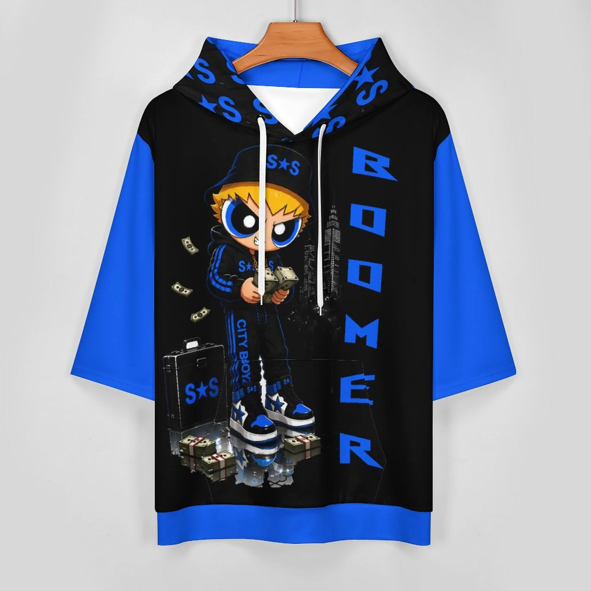 S.O.S: Rowdy Ruff Boys Men's Mid-Sleeve Hoodie