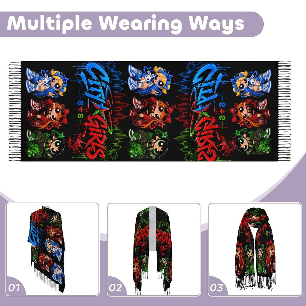 S.O.S: Power Puff Gang Scarf