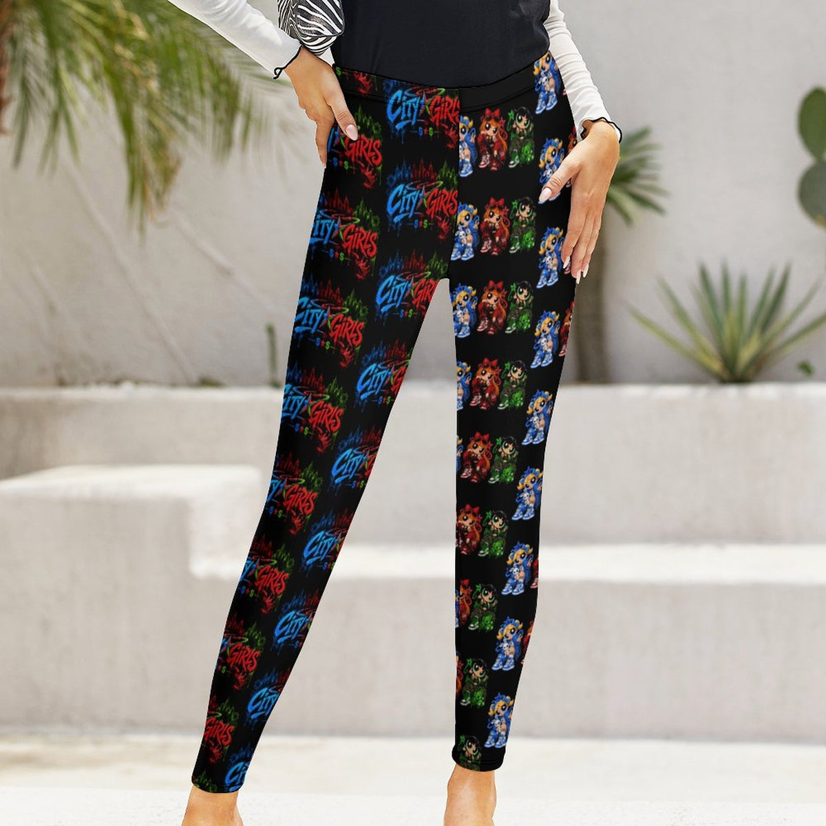 S.O.S: Power Puff Gang Women's High-Waist Legging