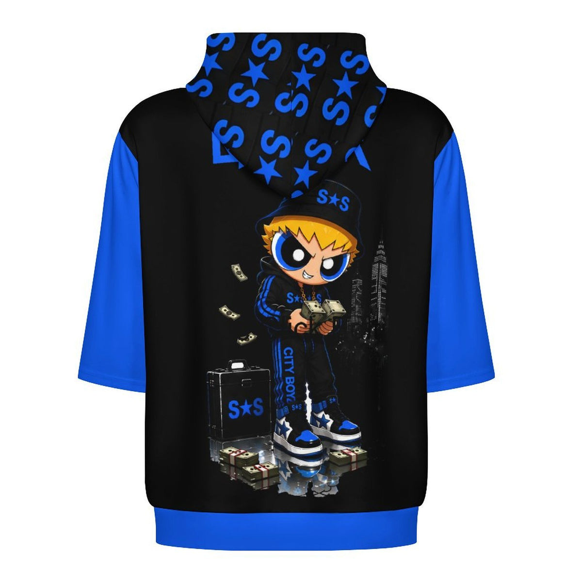 S.O.S: Rowdy Ruff Boys Men's Mid-Sleeve Hoodie