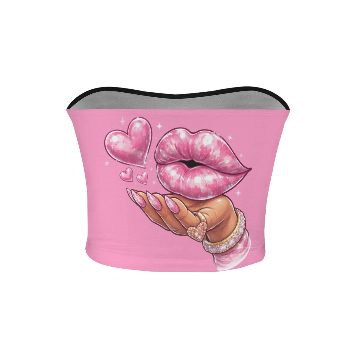 Starfection Ladies Edition Backless Tube Crop Top