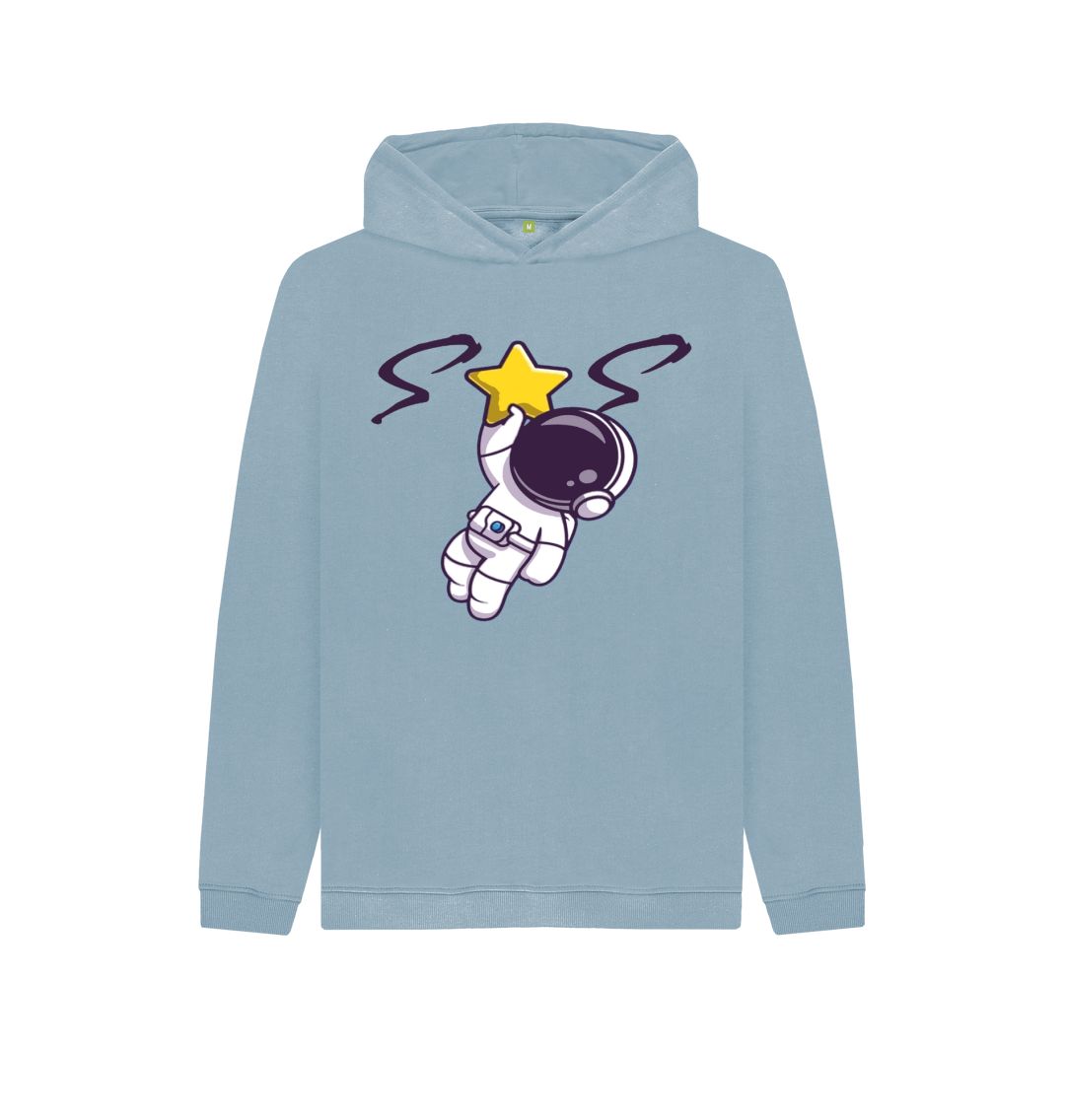 Stone Blue Kids Organic Hoody