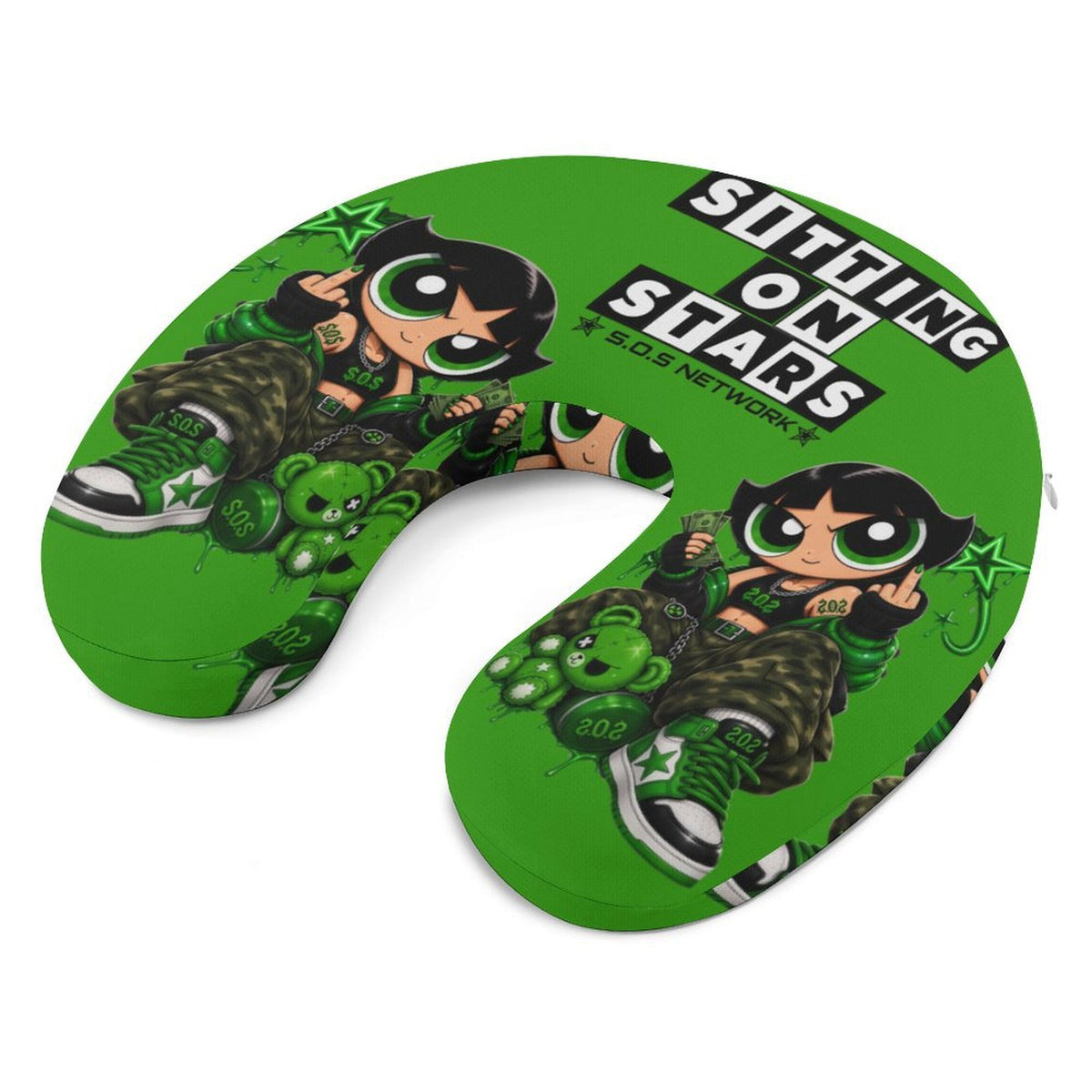 S.O.S: Power Puff Gang U-Shaped Travel Neck Pillow