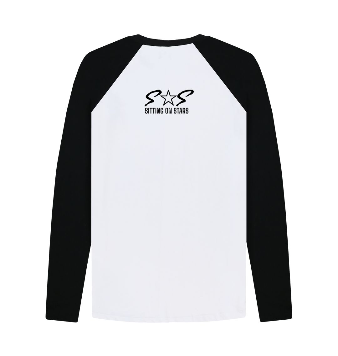 Black-White Man's Baseball T-Shirt 1.0