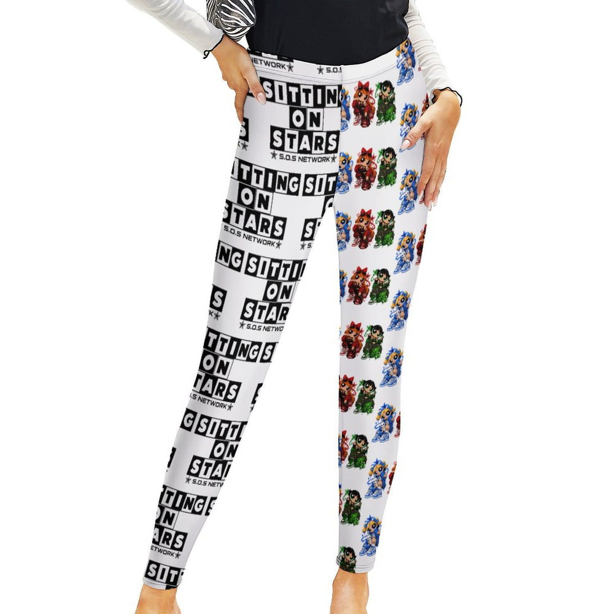 S.O.S: Power Puff Gang Women's High-Waist Legging