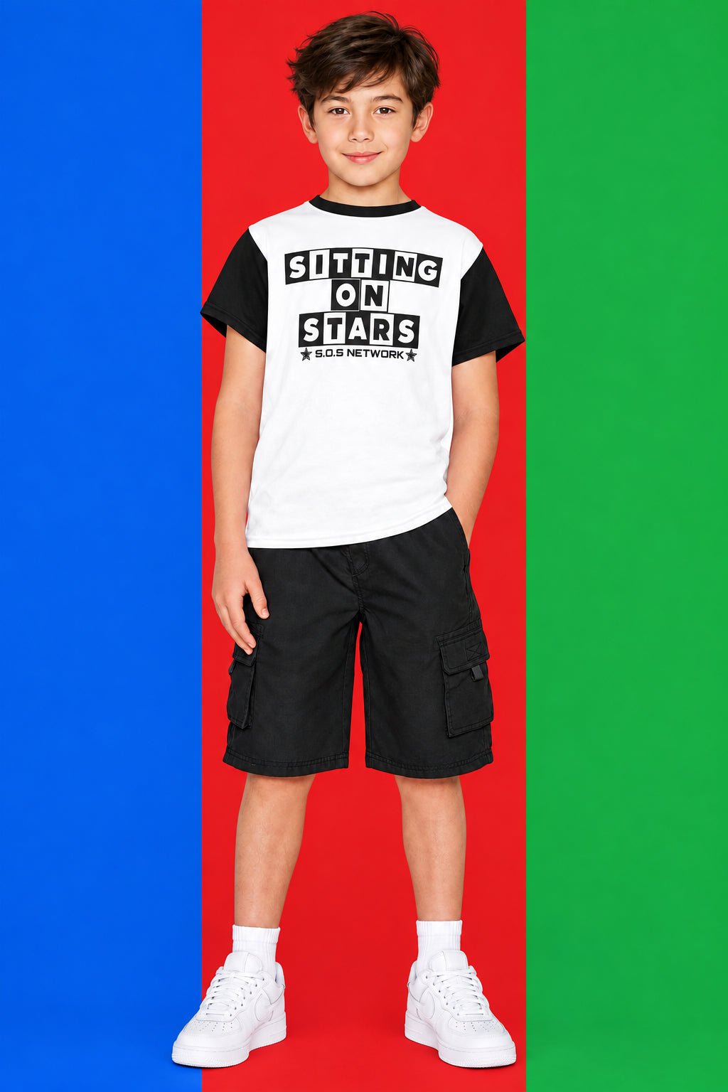 S.O.S: Rowdy Ruff Boys Big Boys Crew Neck T-Shirt  | Ships from USA
