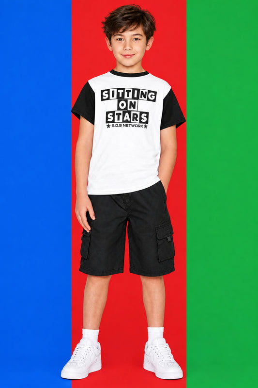 S.O.S: Rowdy Ruff Boys Big Boys Crew Neck T-Shirt  | Ships from USA