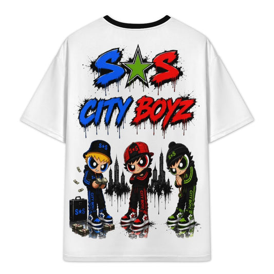 S.O.S: Rowdy Ruff Boys Plus Size Drop Shoulder T-Shirt