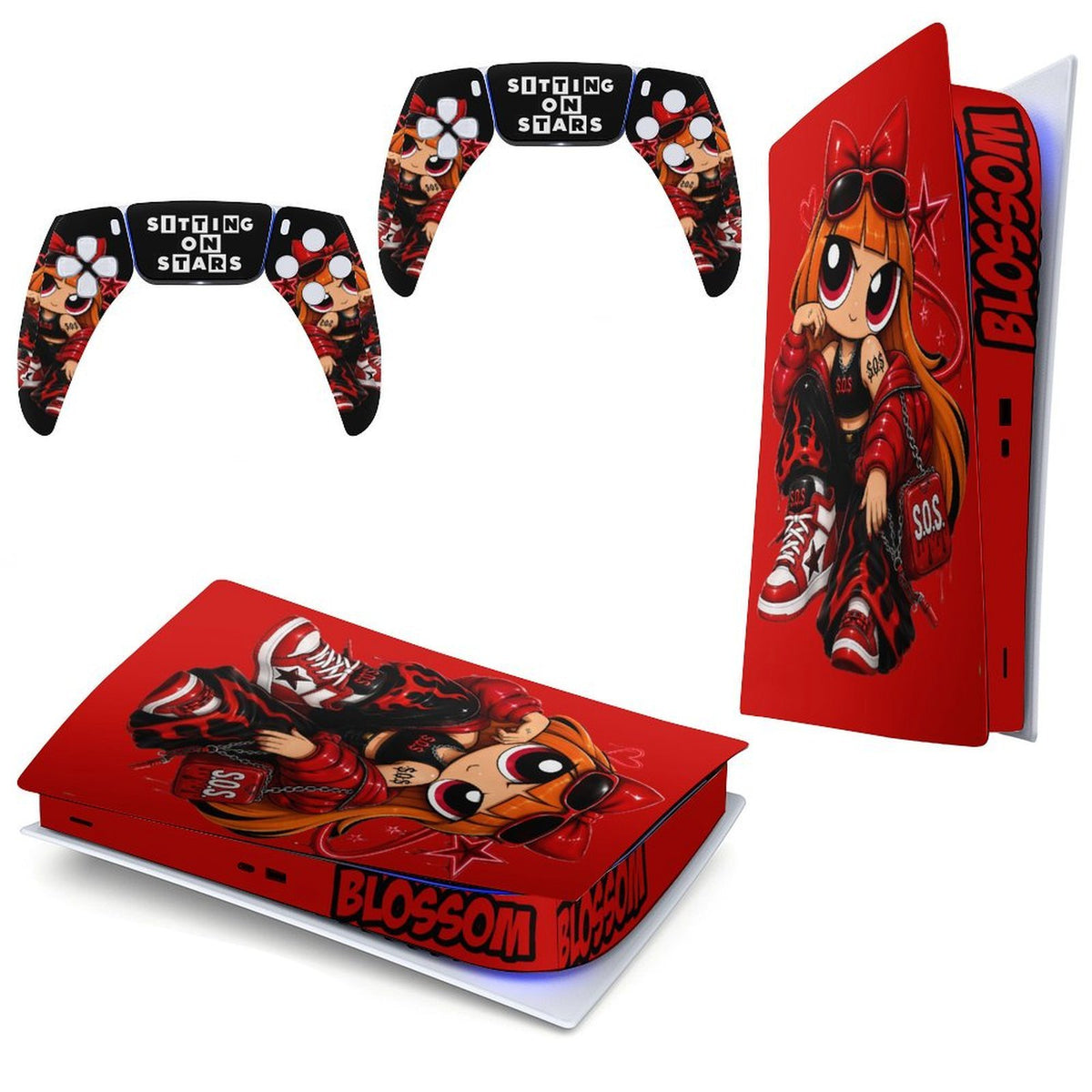 S.O.S: Powe Puff Gang  PS5 Game Console Sticker (Digital Version)