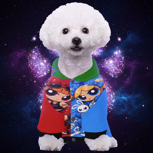 S.O.S: Power Puff Gang Pet Dog Fuzzy Hoodie