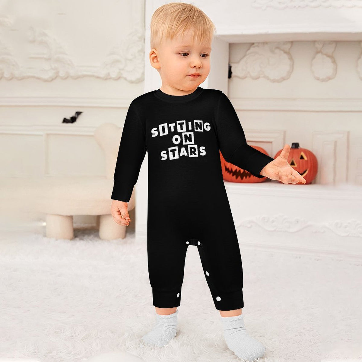 S.O.S: Power Puff Gang Baby's Long Sleeve Romper