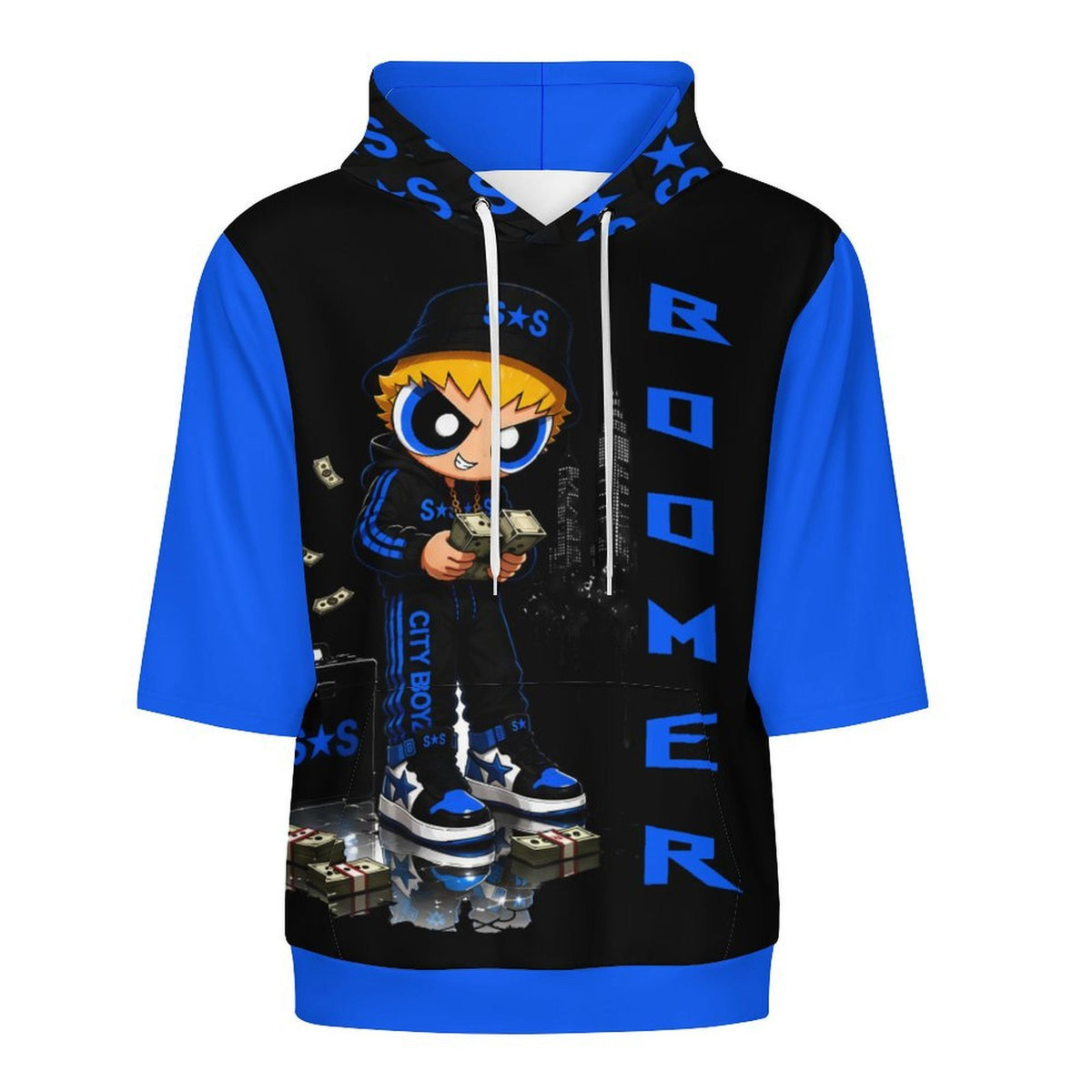 S.O.S: Rowdy Ruff Boys Men's Mid-Sleeve Hoodie