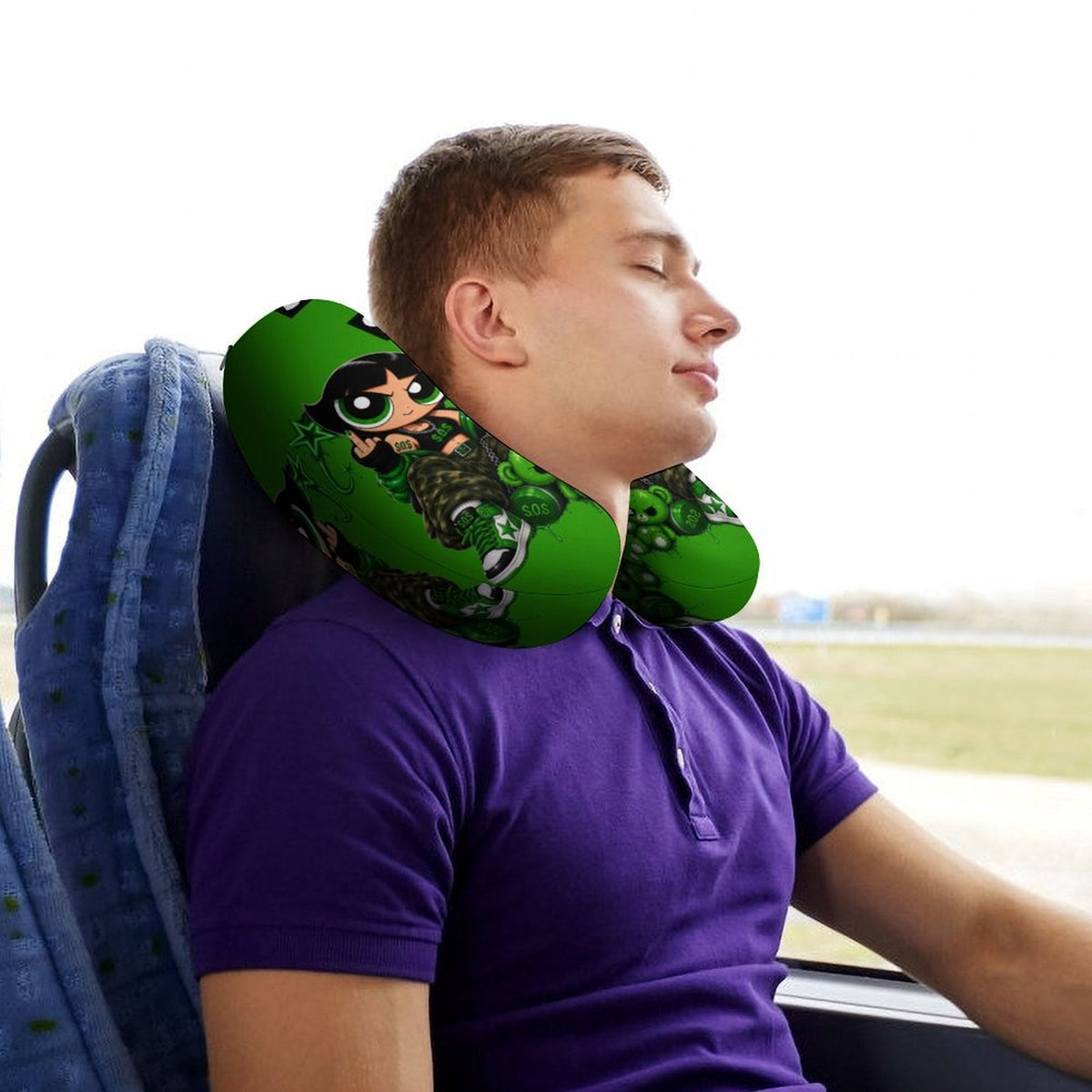 S.O.S: Power Puff Gang U-Shaped Travel Neck Pillow