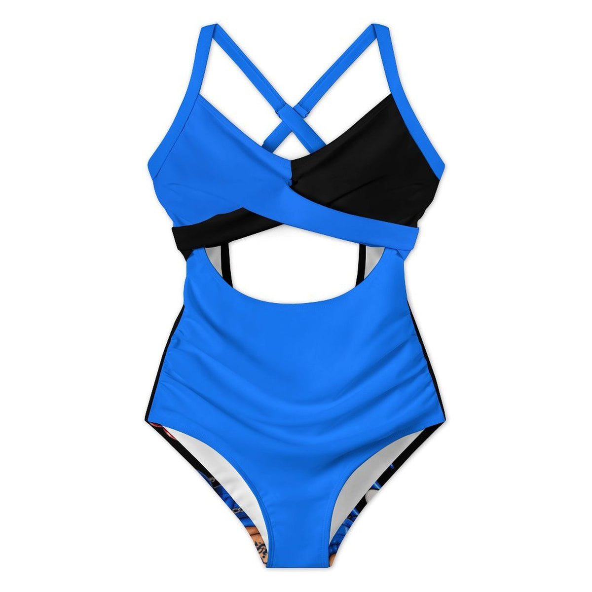 S.O.S: Power Puff Gang  Women's Twist Front Tie Back Swimsuit