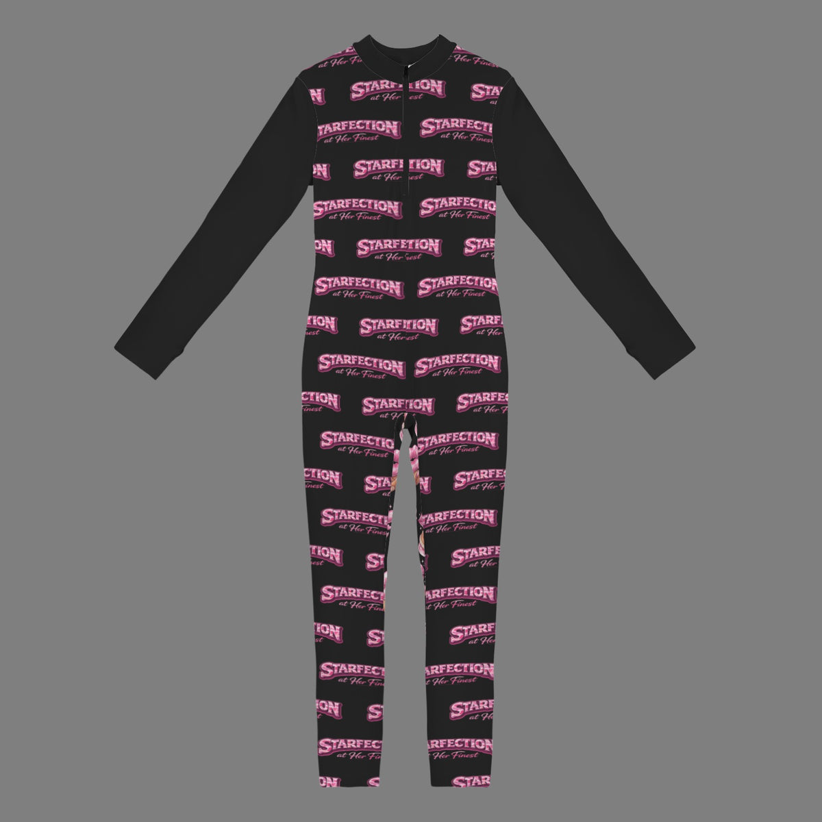 Starfection Ladies EditionvWomen's Long Sleeve Zip Front Jumpsuit