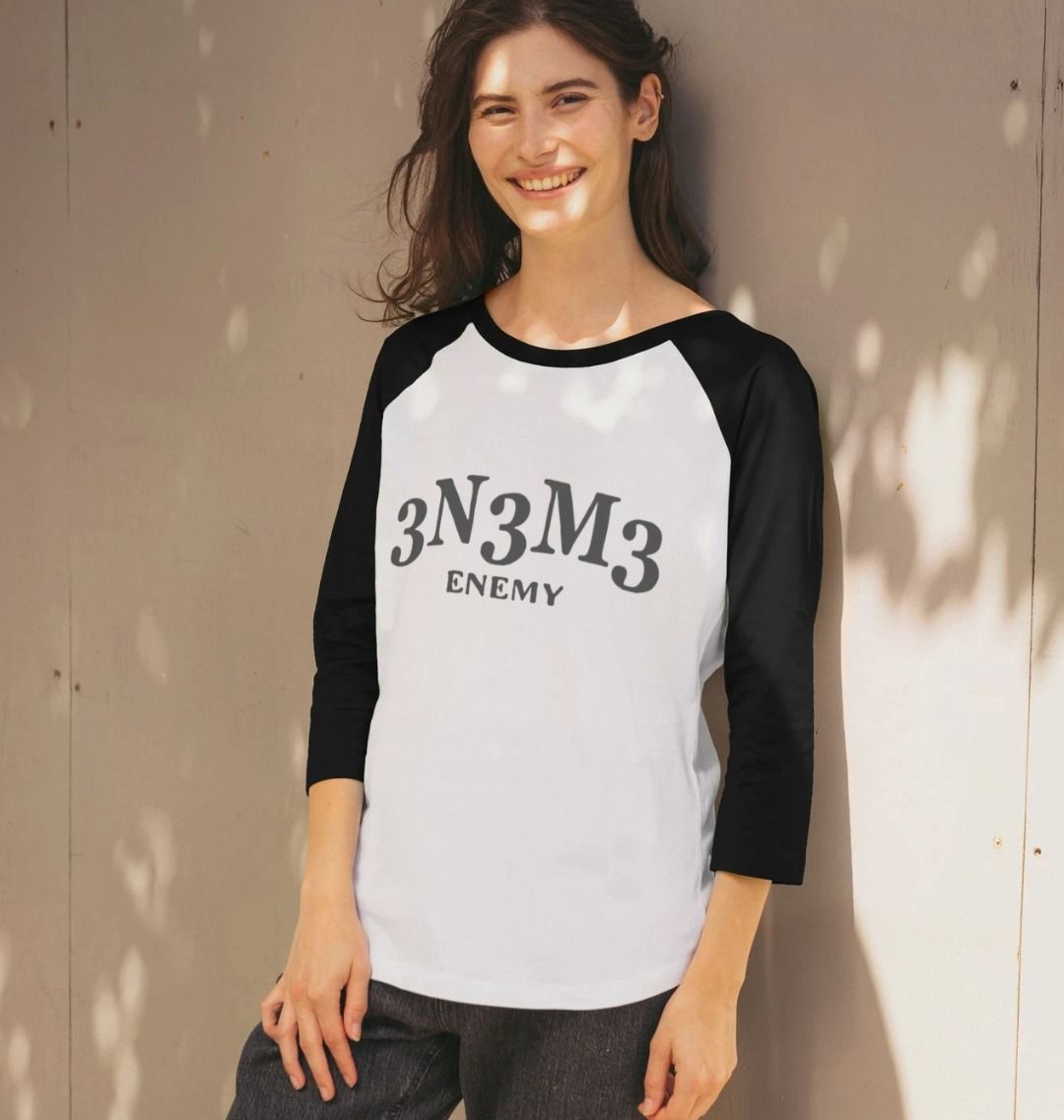 3.N.3.M.3 Enemy Women's Baseball T-shirt 1.0