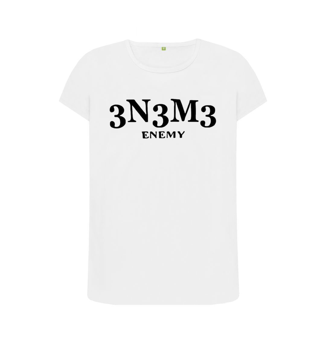 White Women Crew Neck T-shirt 1.0