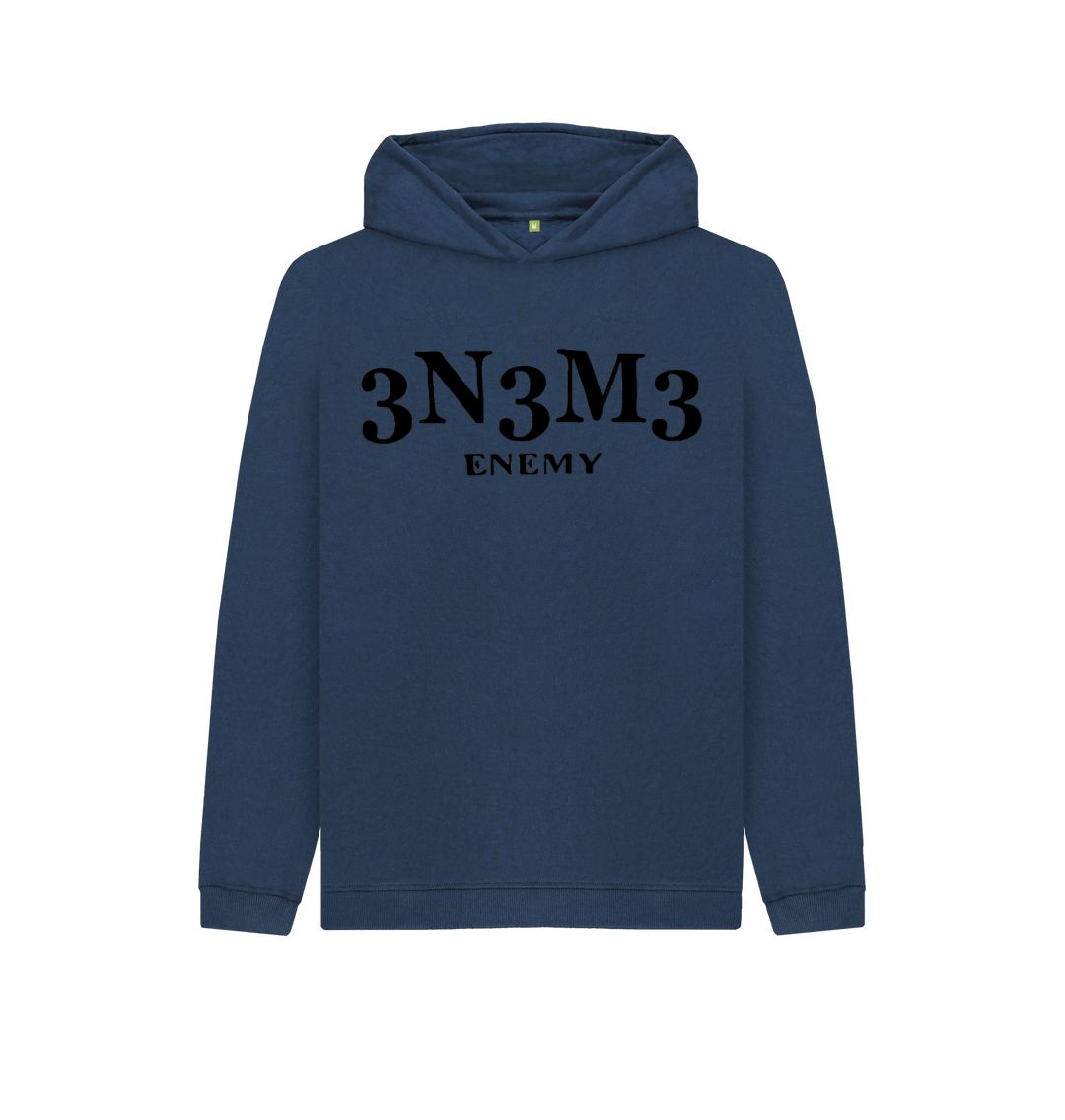 Navy Blue Kids Organic Hoody 1.0