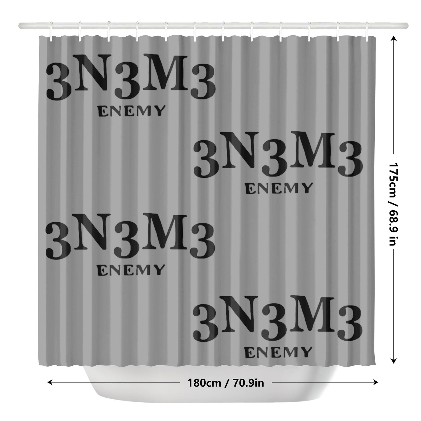 3.N.3.M.3 Enemy Shower Curtain