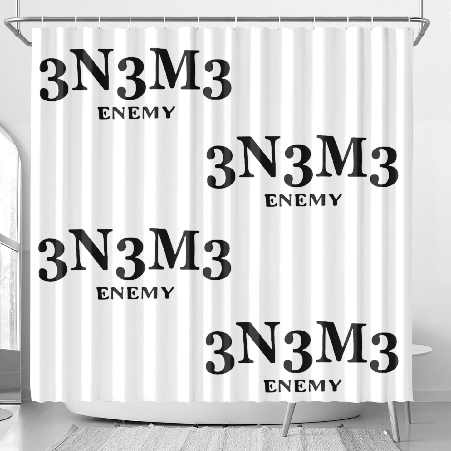 3.N.3.M.3 Enemy Shower Curtain