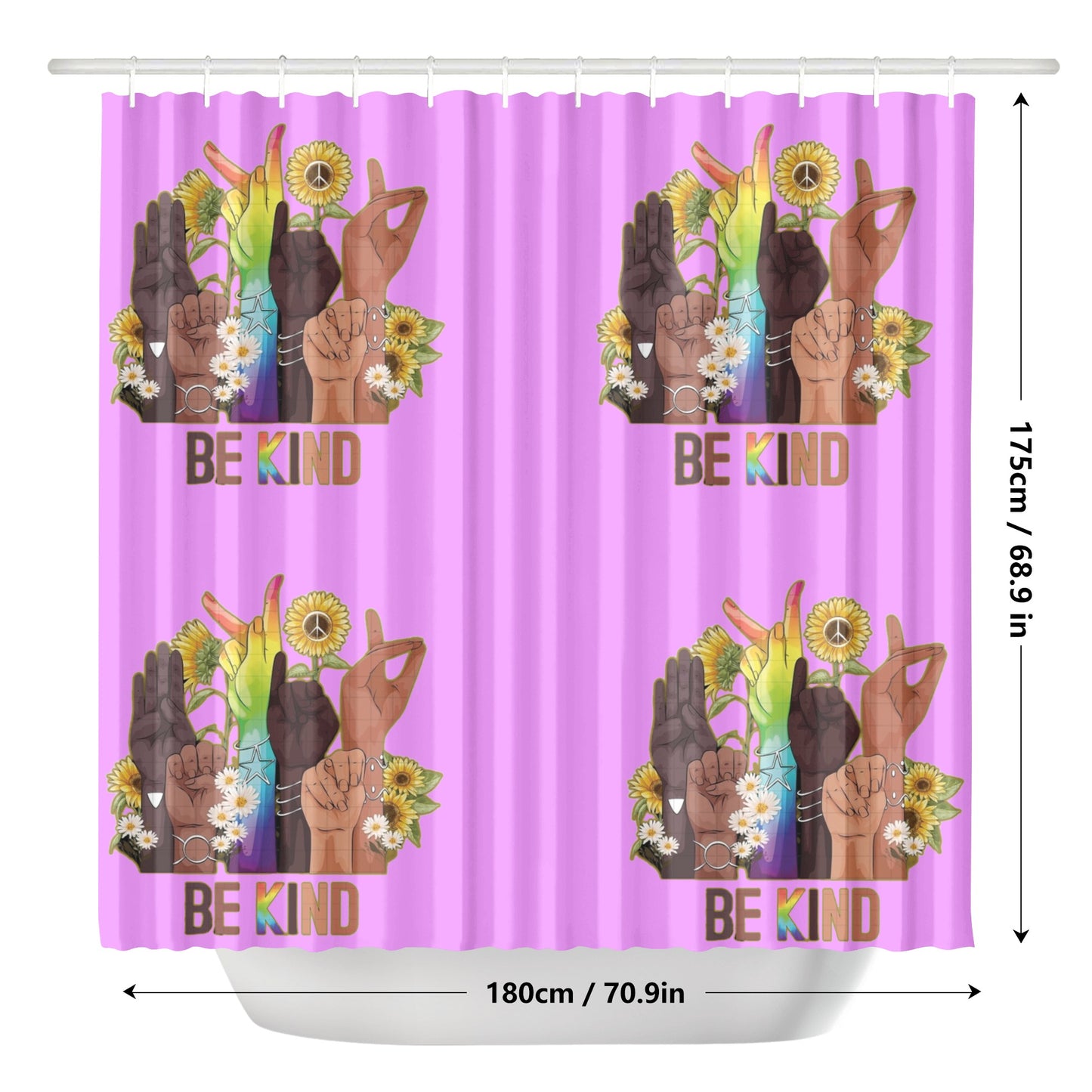 Be Kind (Pride Edition) Shower Curtain