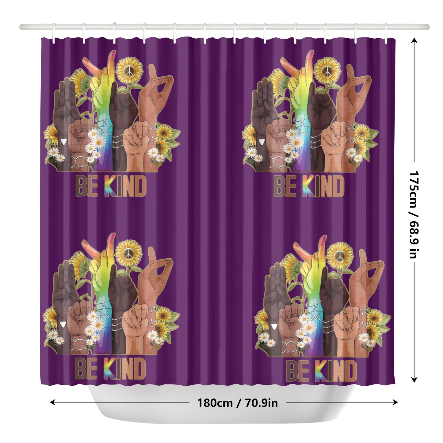 Be Kind (Pride Edition) Shower Curtain