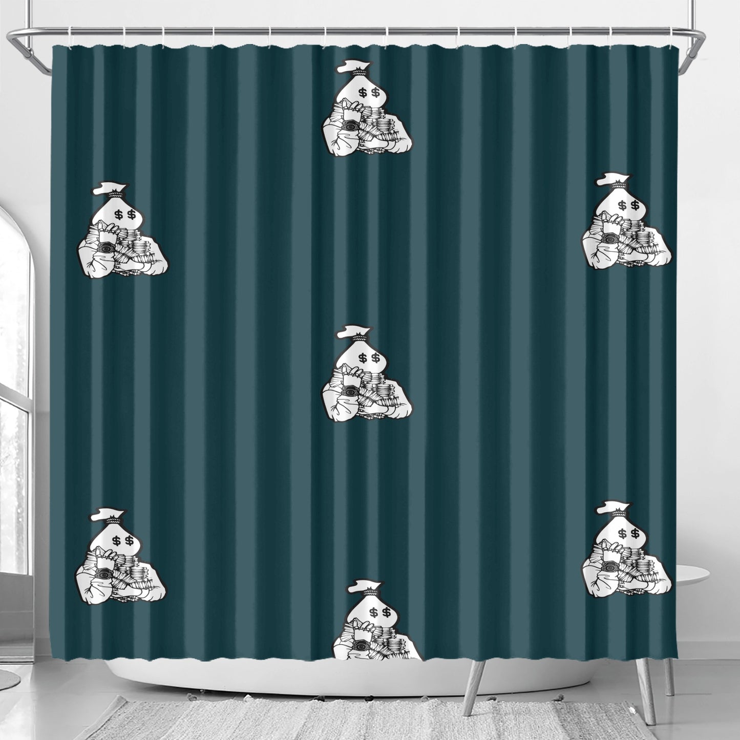 Money Man Shower Curtain