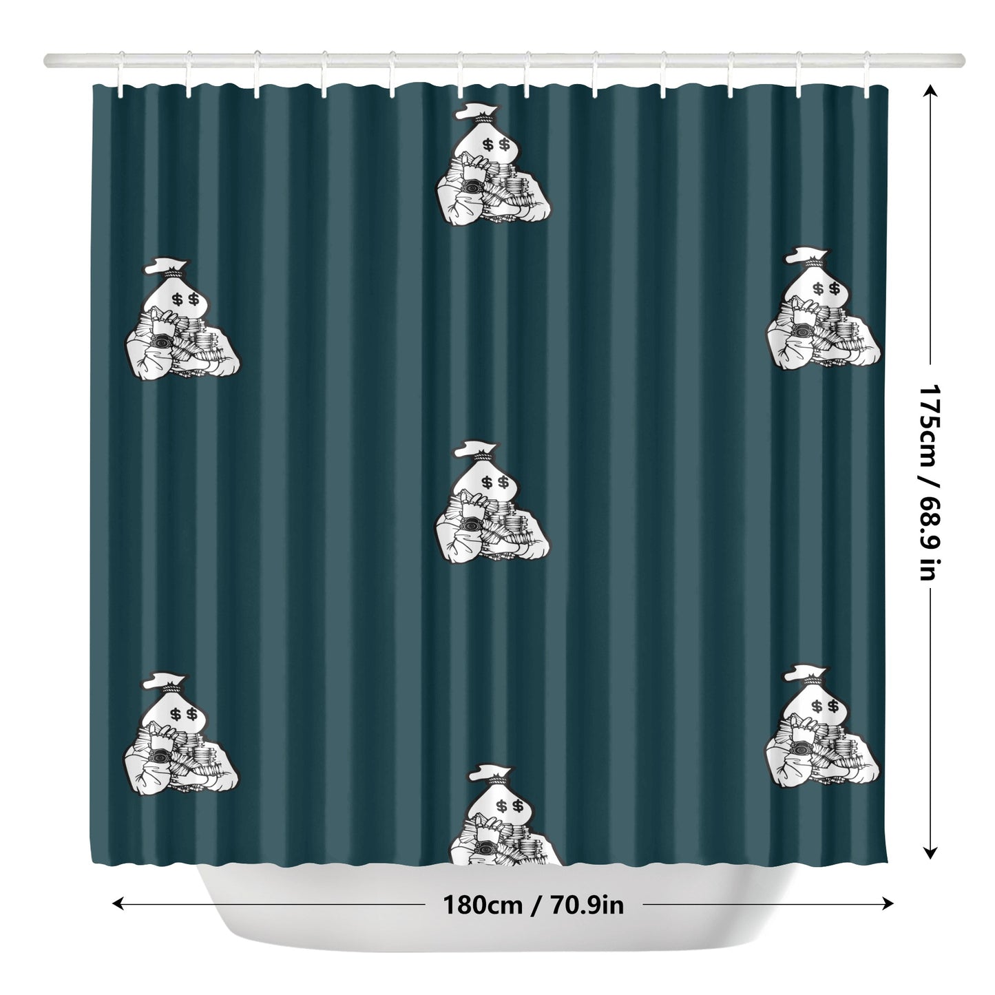 Money Man Shower Curtain