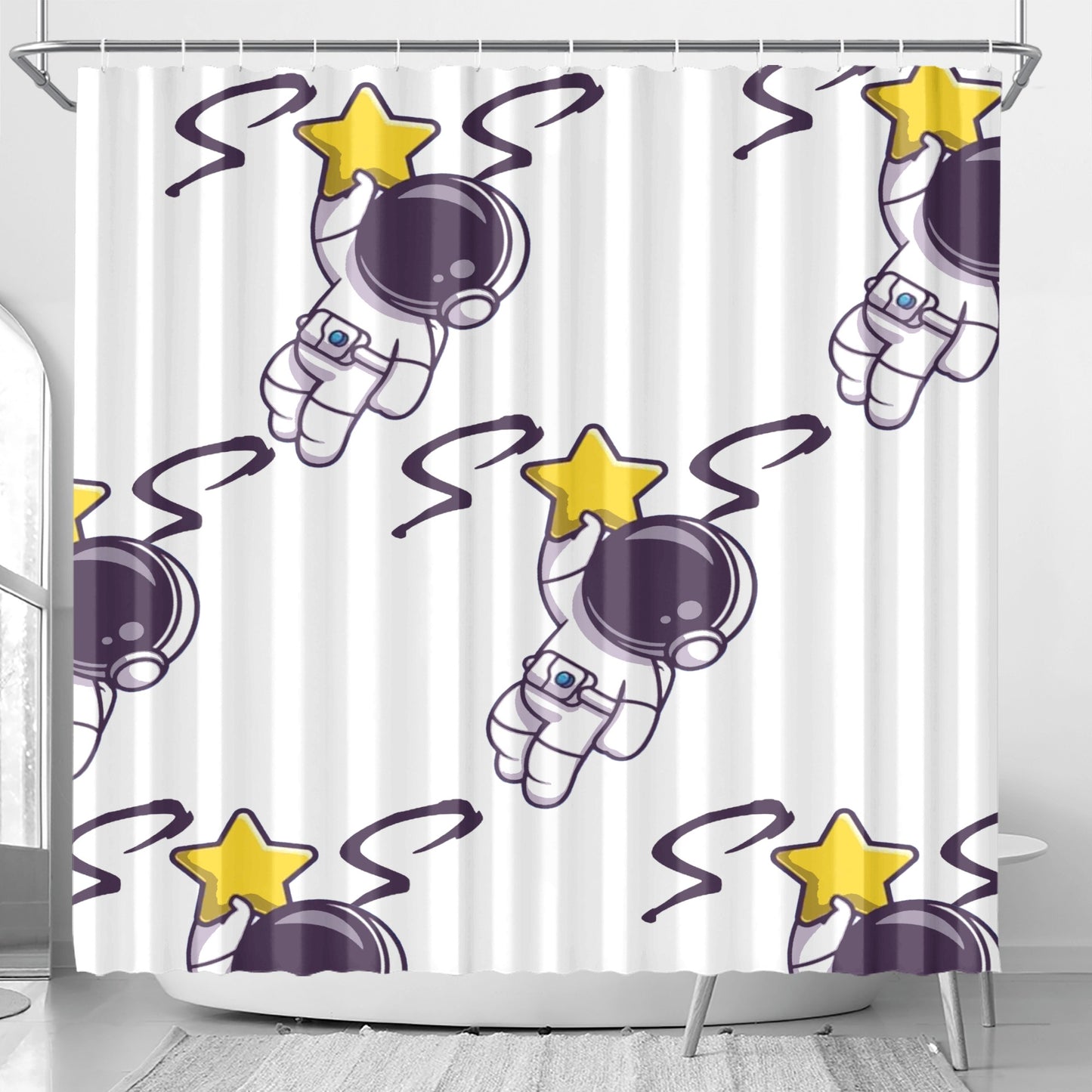 Space Man 23 Shower Curtain