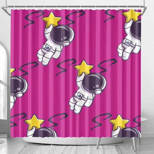 Space Man 23 Shower Curtain