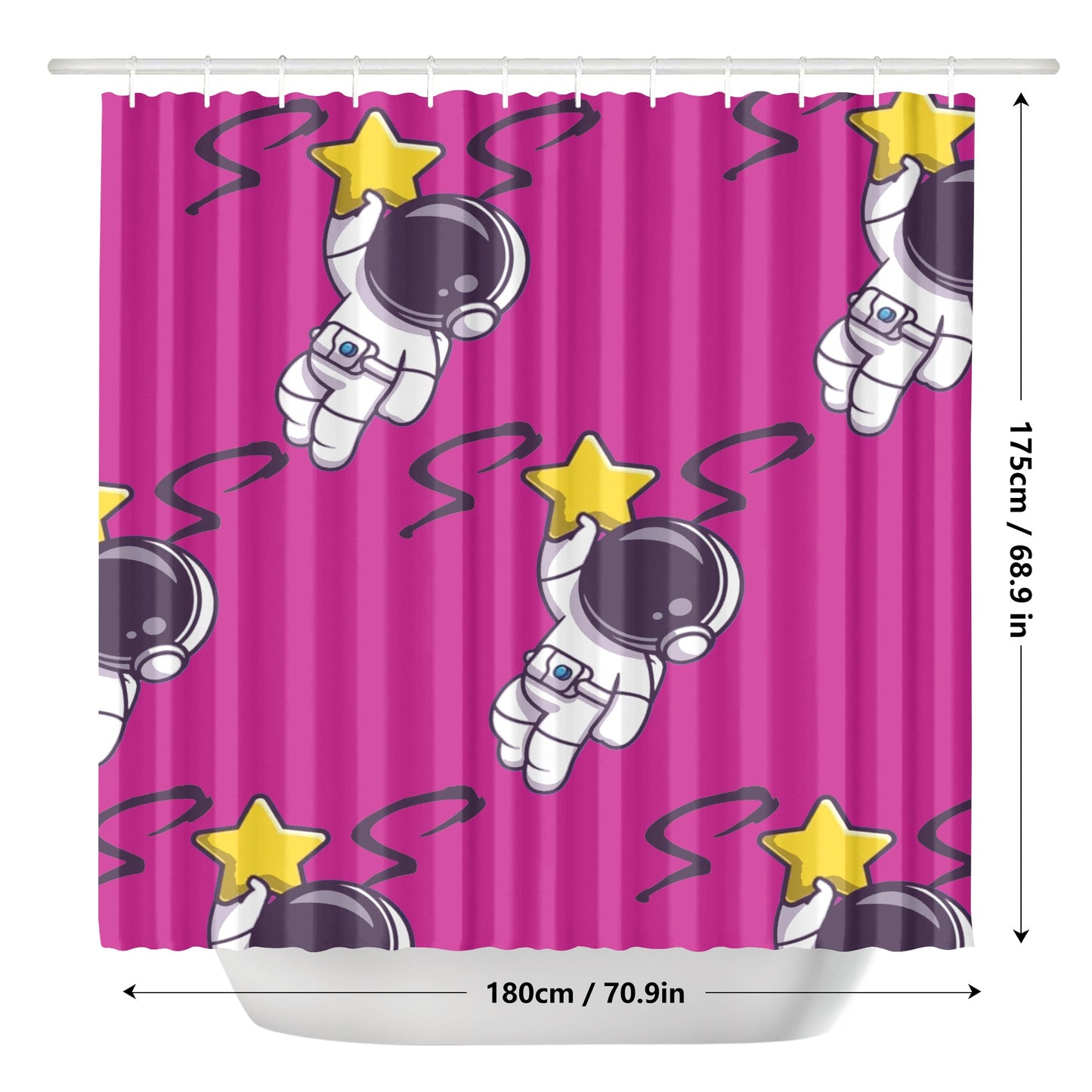 Space Man 23 Shower Curtain