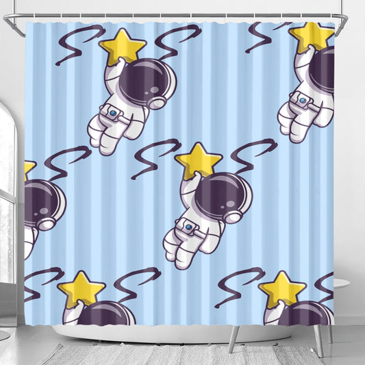 Space Man 23 Shower Curtain