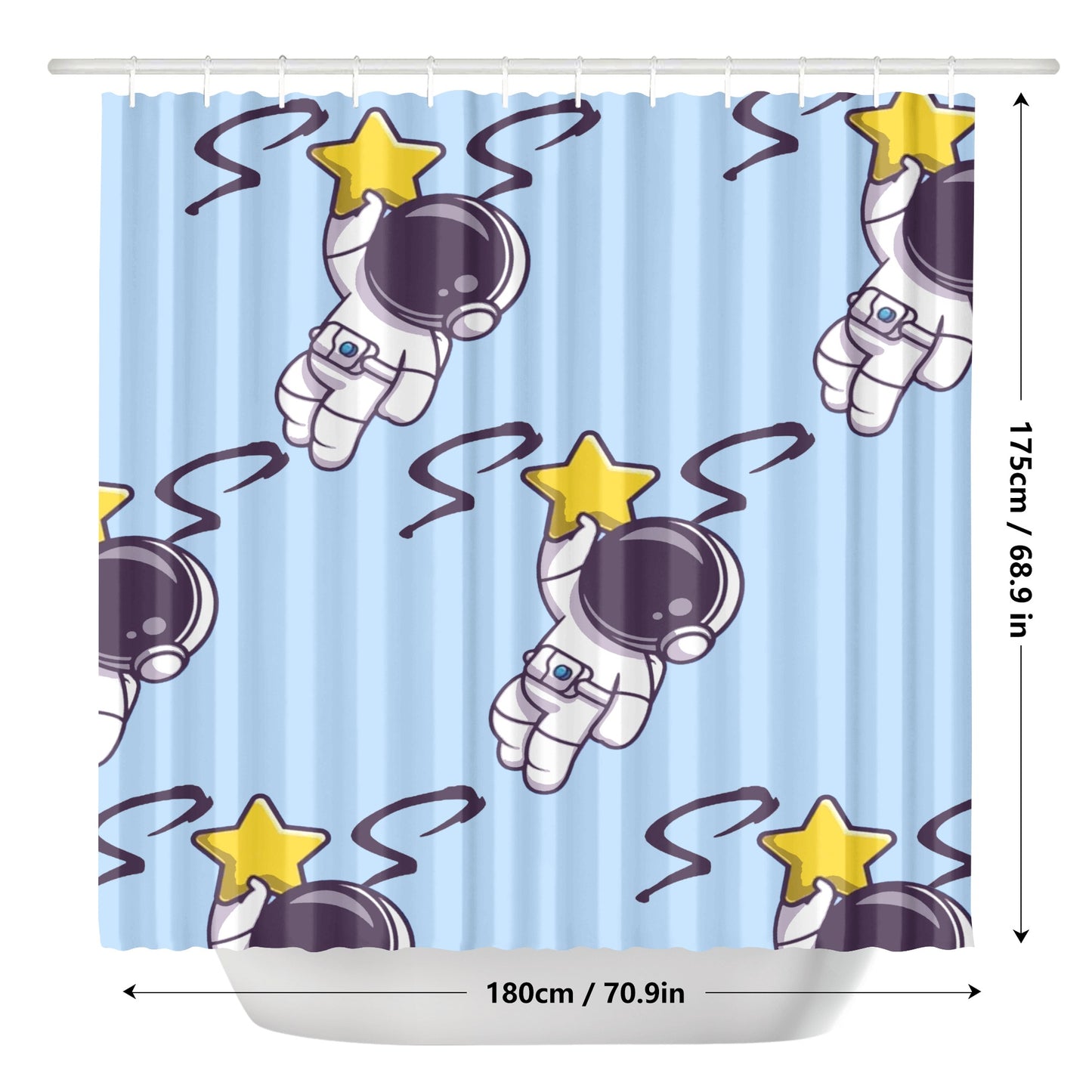 Space Man 23 Shower Curtain