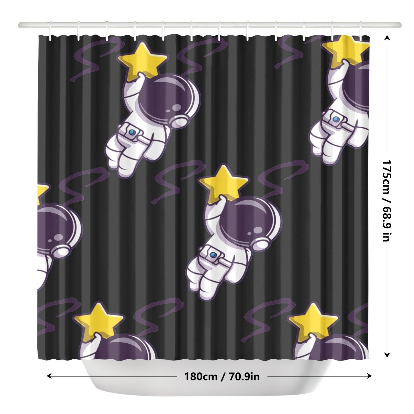 Space Man 23 Shower Curtain