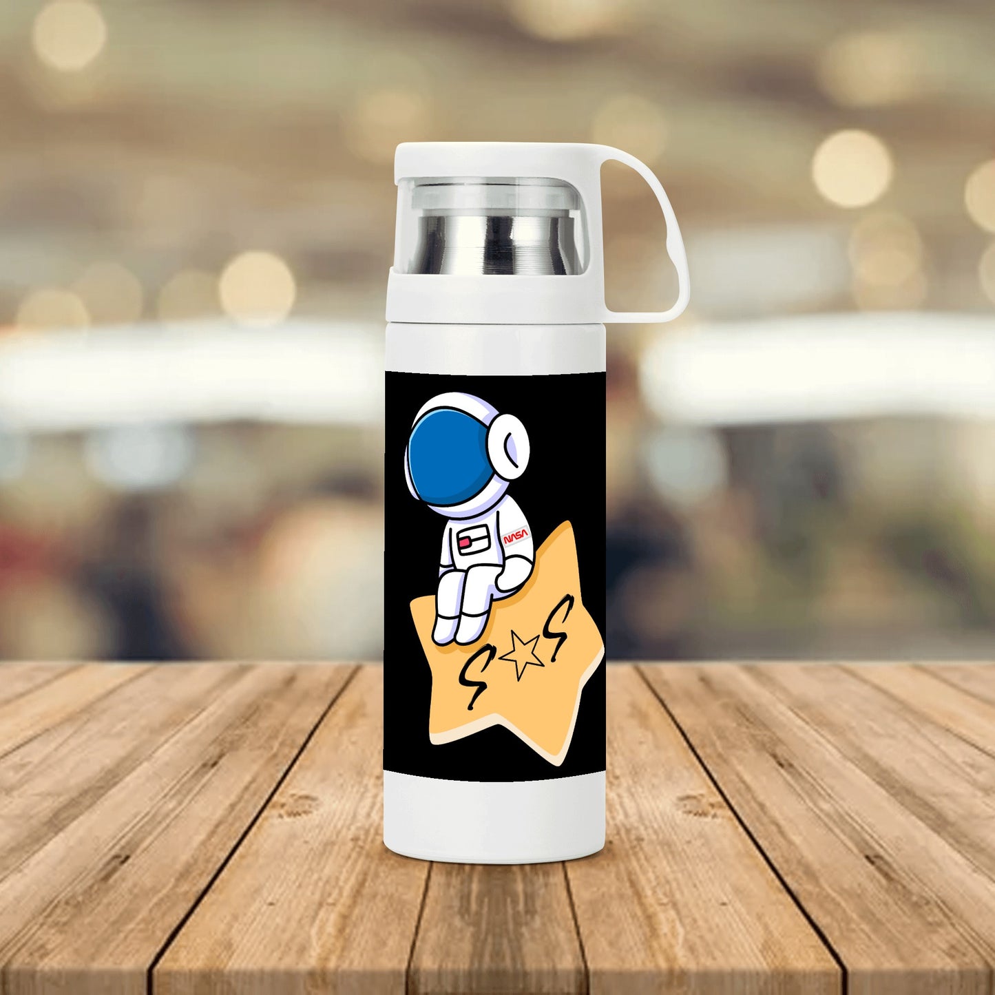 S.O.S Astronaut Insulation Water Bottle