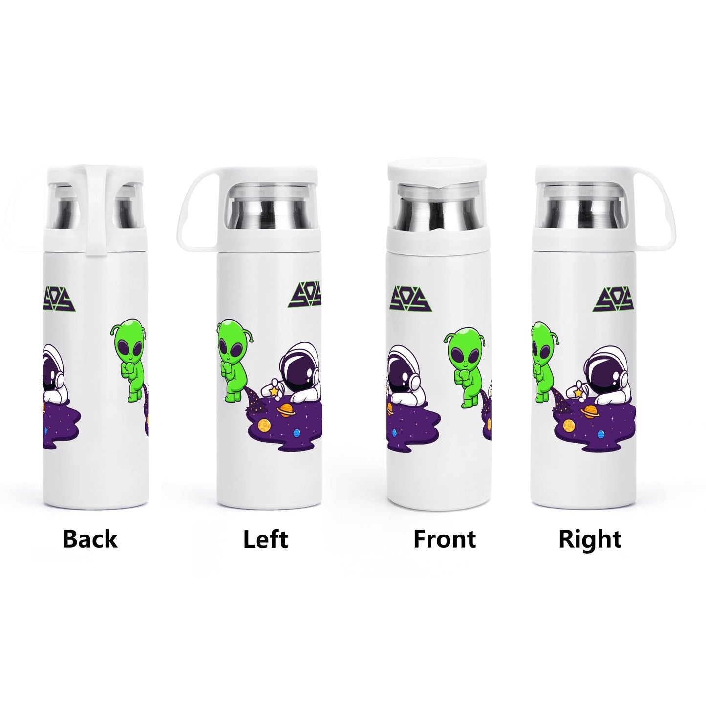 Space Aliens Insulation Water Bottle